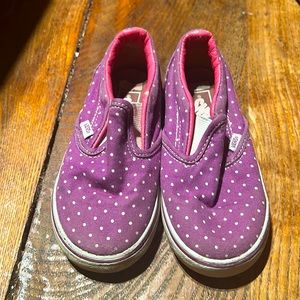 Vans Purple polka dot size 9 Toddler
